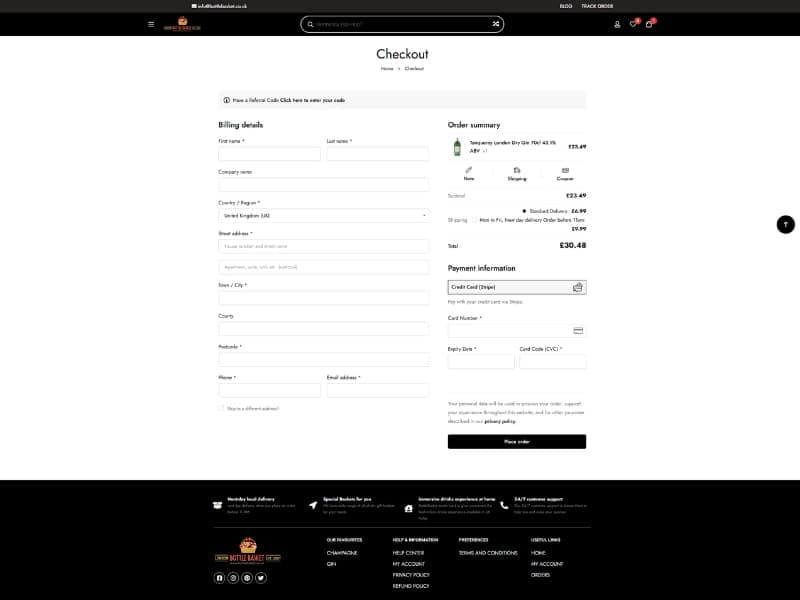 Shopping Cart & Checkout