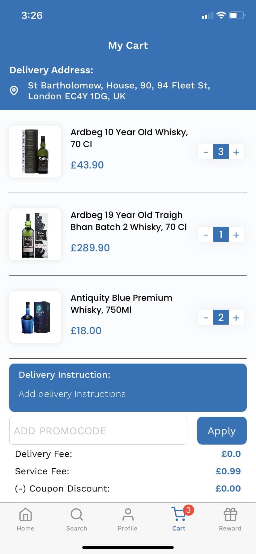 Order & Cart Management